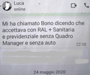 EX UFFICIO PERSONALE SOGIN SU RIASSUNZIONE BONO
