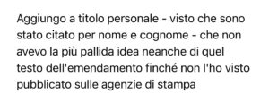 SPITELLA ARERA SU EMENDAMENTO