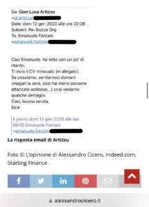 ARTICOLO SU MAIL ASSUNZIONE SOGIN ARTIZZU