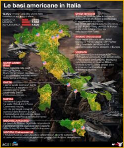 LE BASI USA IN ITALIA. INFOGRAFICA