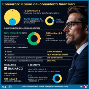 ENASARCO - IL PESO DEI CONSULENTI FINANZIARI. INFOGRAFICA