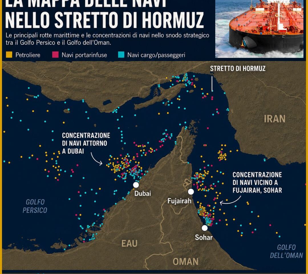 HORMUZ, LA MAPPA DELLE NAVI. INFOGRAFICA