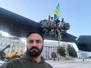 Ucraina, un drone russo di tipo Geran' esposto a Kyiv @Giorgio Provinciali e Alla Perdei